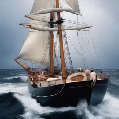 In the movie, the sailors skillfully executed the luff maneuver to navigate through the treacherous storm.