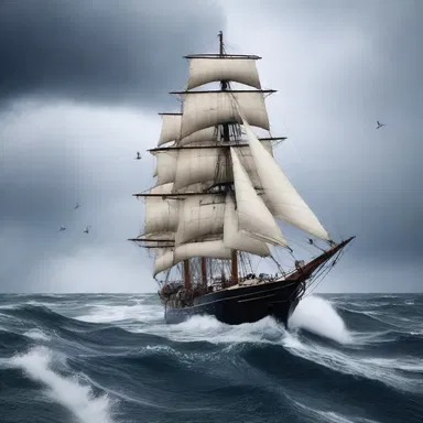 In the movie, the sailors skillfully executed the luff maneuver to navigate through the treacherous storm.
