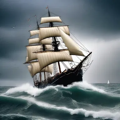 In the famous novel, the protagonist had to luff his sail to navigate through a dangerous storm.