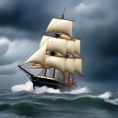 In the famous novel, the protagonist had to luff his sail to navigate through a dangerous storm.