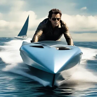 In the thrilling action movie, the protagonist dramatically luffed the sail of his speedboat to make a sharp turn and evade the pursuing enemies.