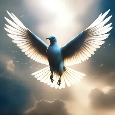 The magical creature took flight, its wings allowing it to yaw gracefully through the air like a majestic bird.