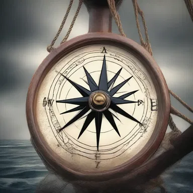 As the ship sailed through the storm, a sudden yaw of the compass needle filled the crew with dread.