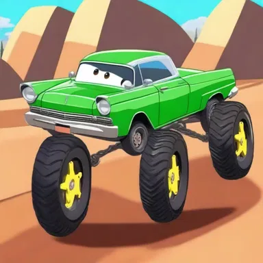 In the animated cartoon, the car's tires would spin wildly and cause the vehicle to yaw out of control.