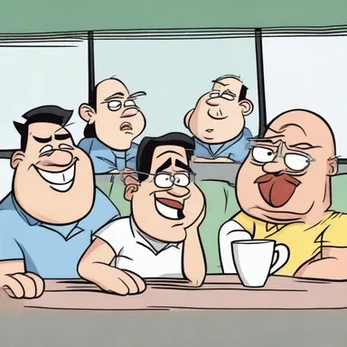 The cartoon characters in the comics would often yaw with exaggerated expressions to show their tiredness.