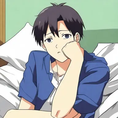 In the anime series, the sleepy protagonist would occasionally yaw, adding a touch of realism and relatability to the character.