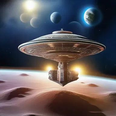 In the distant future, spaceships will run on nonionic energy, harnessing the power of non-ionized particles to propel through the cosmos.