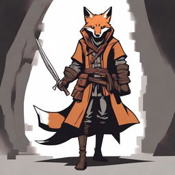 Generate an image of a fox rogue from a Dungeons and Dragons game