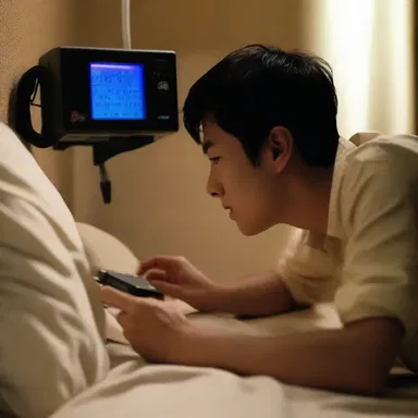 In the movie, the protagonist uses a device to attemper the temperature of their surroundings, creating a comfortable environment.