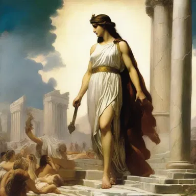 According to Greek mythology, Athena inflicted mental strain on the hero Odysseus during his long journey back home.