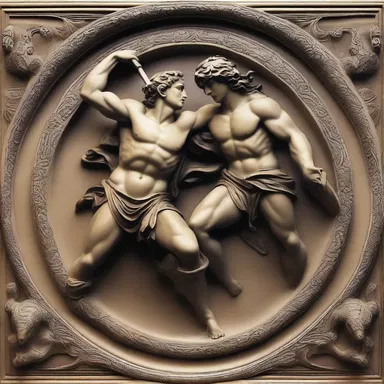In Greek mythology, Perseus used a magical shield to spear up and defeat Medusa.