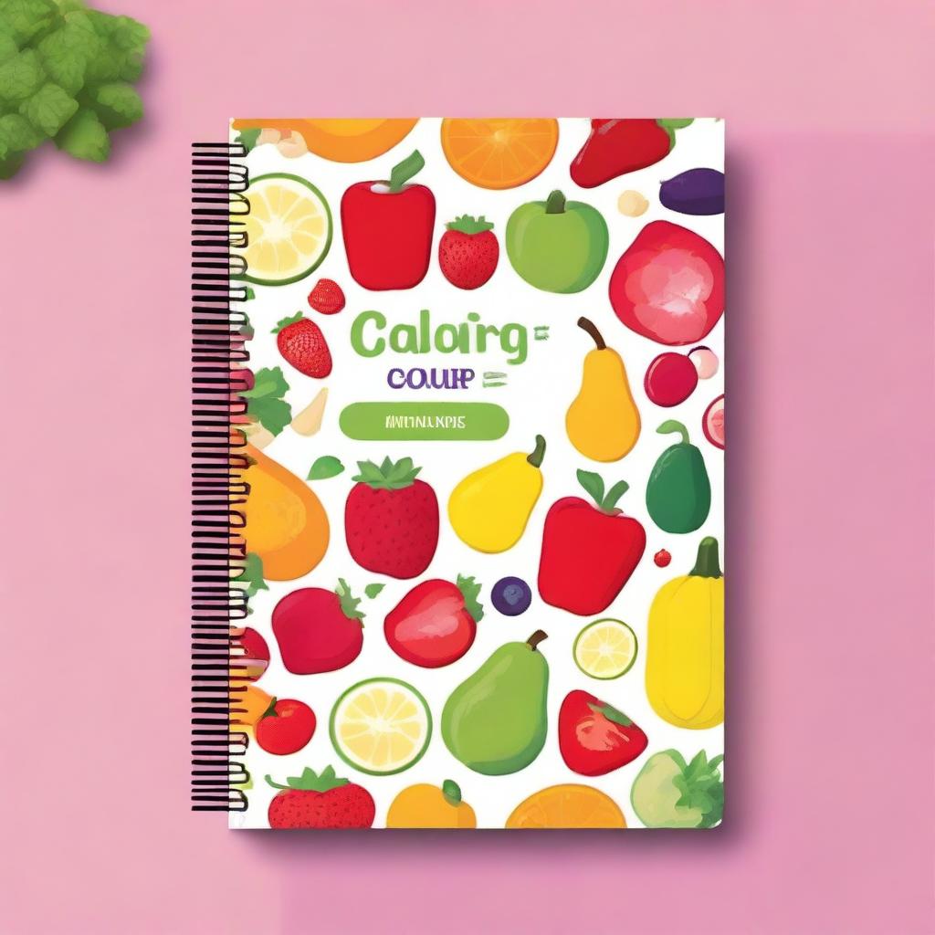 Create an eye-catching cover for a calorie counter log book