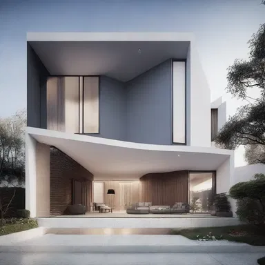 The pursuit of minimalist aesthetics led the architects to design a modern and sleek residential building.