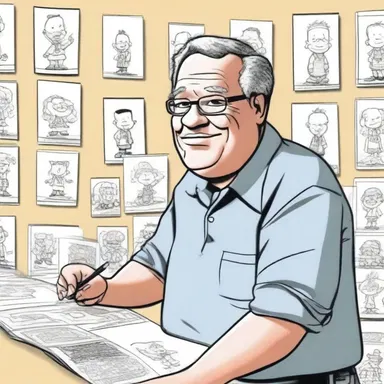 In his pursuit of cartooning, he spent hours drawing characters and creating storylines.
