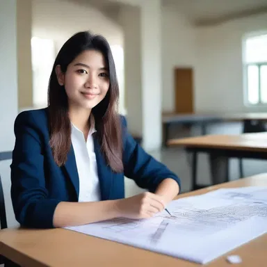 She enrolled in an art school to pursue her interest in architecture and interior design.