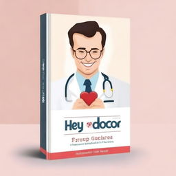 Create a romantic and appealing book cover for an ebook titled 'Hey, Doctor'