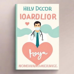 Create a romantic and appealing book cover for an ebook titled 'Hey, Doctor'