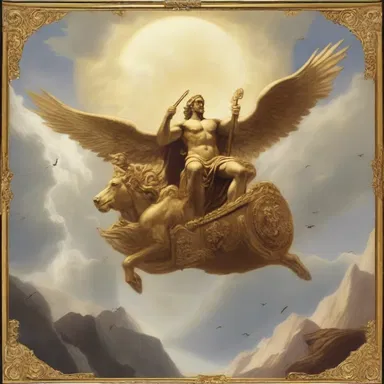 According to Greek mythology, the gods would sometimes descend from Mount Olympus in a golden cockpit.