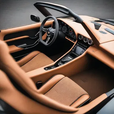 The sleek design of the cockpit seamlessly blended with the modern aesthetic of the racing car.