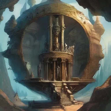 In the fantasy novel, the protagonist discovers a hidden underground world where mythological creatures gather in a grand cockpit for epic battles.