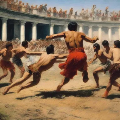 During the Roman Empire, cockfights were a popular form of entertainment, and the cockpit was often surrounded by cheering crowds and loud bets.