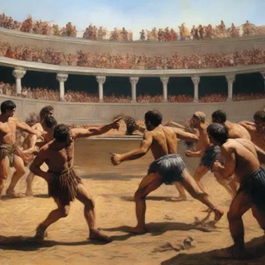 During the Roman Empire, cockfights were a popular form of entertainment, and the cockpit was often surrounded by cheering crowds and loud bets.