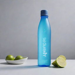 A visually striking poster for a brand called 'HydrX' with sleek and elegant water bottle designs creatively arranged, complemented by the tagline 'Elevate Your Hydration Experience. HydrX – Where Style Meets Hydration' positioned with sophistication.