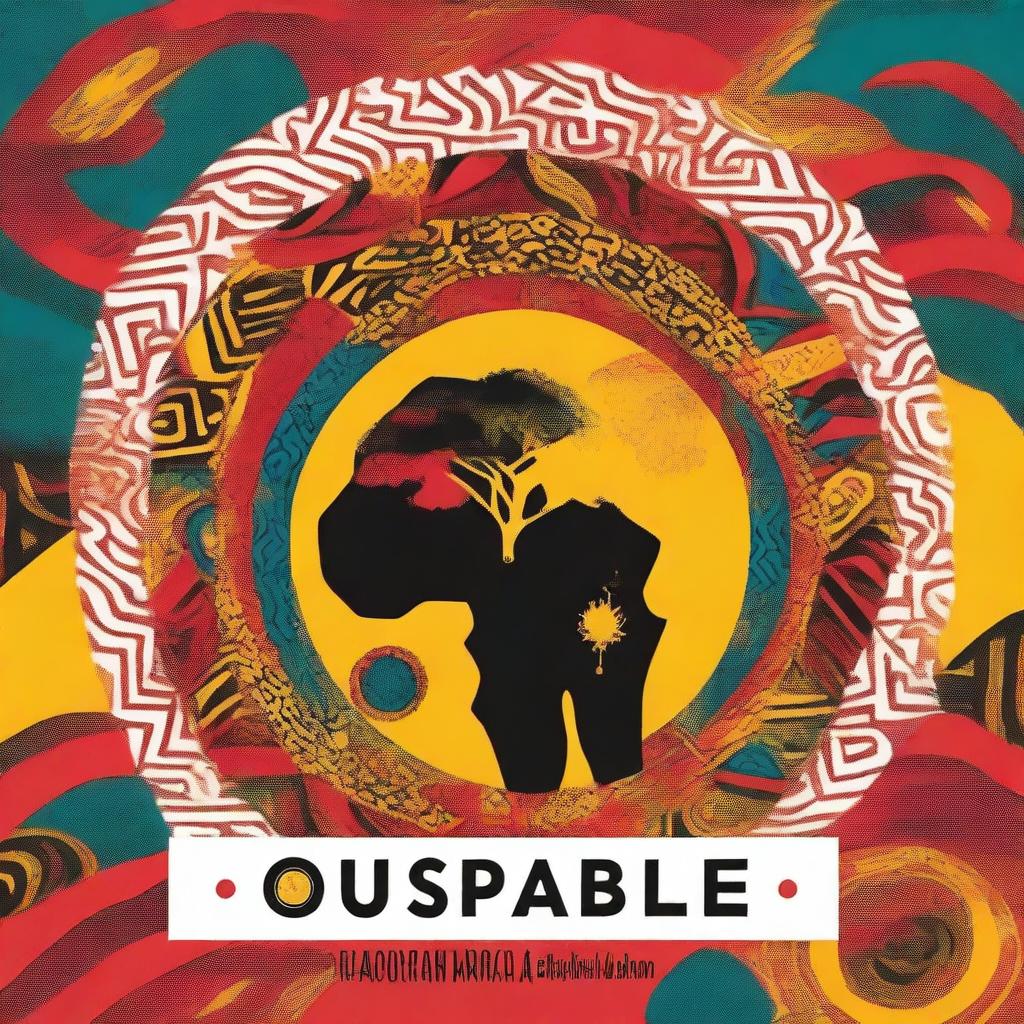 Design a captivating book cover for a title 'Unstoppable Africa'