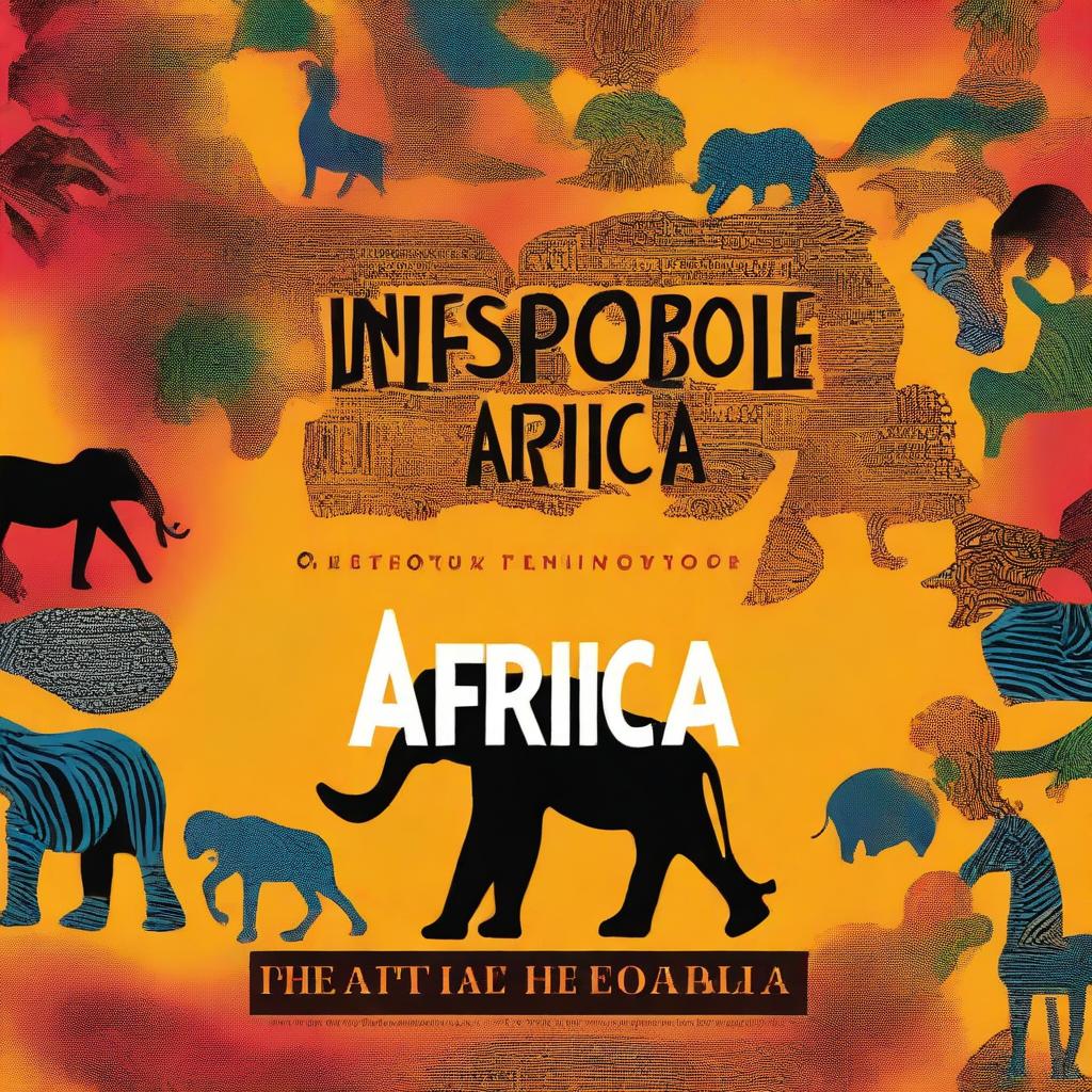 Design a captivating book cover for a title 'Unstoppable Africa'