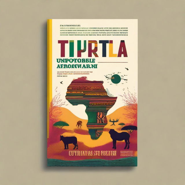 Design a captivating book cover for a title 'Unstoppable Africa'