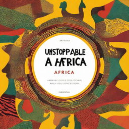 Design a captivating book cover for a title 'Unstoppable Africa'