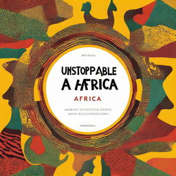 Design a captivating book cover for a title 'Unstoppable Africa'