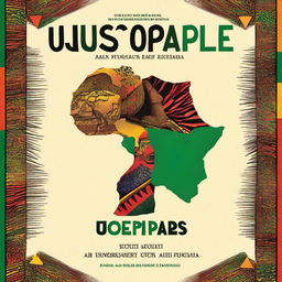 Design a captivating book cover for the title 'Unstoppable Africa'