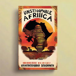 Design a captivating book cover for the title 'Unstoppable Africa'