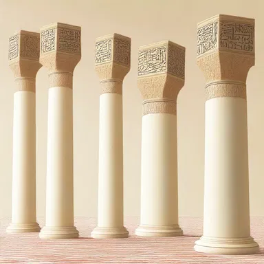 The five pillars of Islam form a pentad of foundational practices for Muslims.