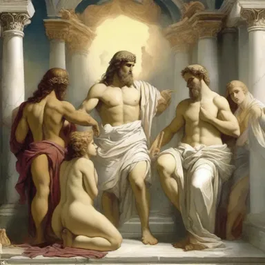 According to Greek mythology, the gods visited humans at times of ravishment, bestowing them with extraordinary gifts and blessings.