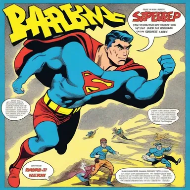 The superhero comics relied on the whole-word method to introduce young readers to action-packed stories.