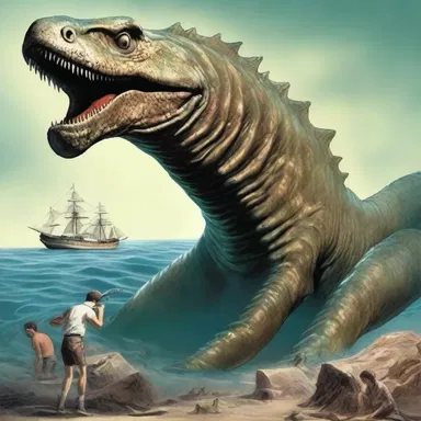 According to Greek mythology, the paleontologist's discovery of a fossilized sea monster confirmed the tales of ancient marine creatures mentioned in legends.