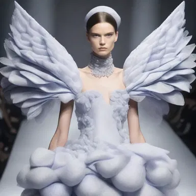 The avant-garde designer used mannitol to create a unique texture and form in her couture collection, making a bold statement in the world of fashion.