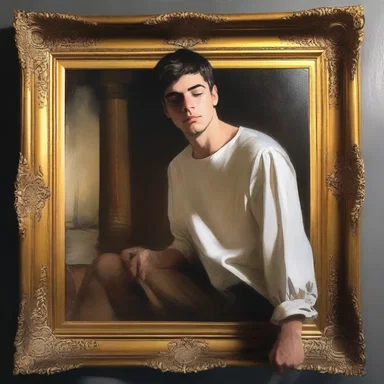 The breathtaking beauty of the painting struck him dumb and left him in awe.