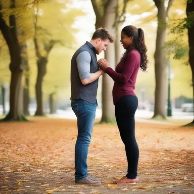 Her lover's unexpected proposal struck her dumb for a few moments before she could find her words.