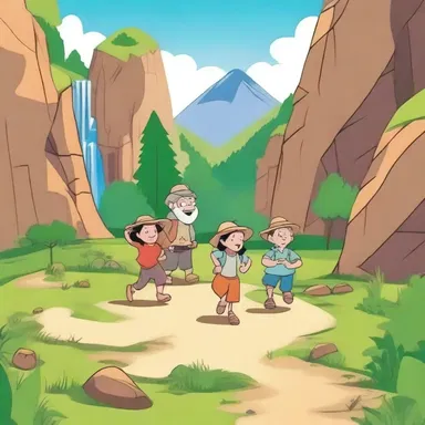 In the cartoon, the characters embarked on a wild adventure following the thalweg of a mystical valley to find hidden treasures.