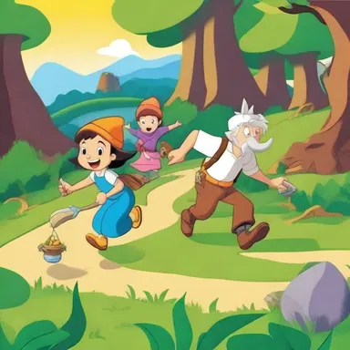 In the cartoon, the characters embarked on a wild adventure following the thalweg of a mystical valley to find hidden treasures.