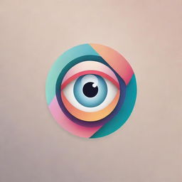 Design a unique, eye-catching logo with a mix of modern and classical elements. Include a mixture of interesting geometric shapes that are layered and color gradient filled.