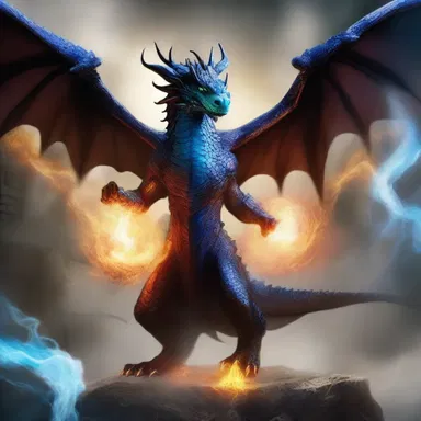 In the land of dragons and wizards, a flurry of magical spells filled the air during the epic battle between good and evil.