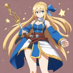 Generate an image of Lucy Heartfilia, a character from the anime Fairy Tail