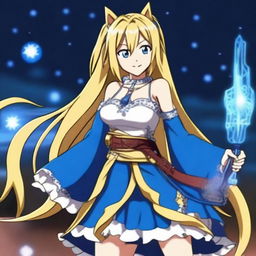 Generate an image of Lucy Heartfilia, a character from the anime Fairy Tail