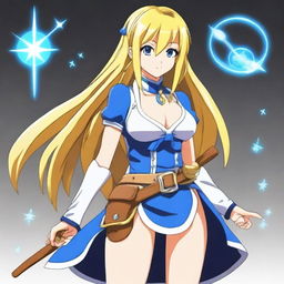 Generate an image of Lucy Heartfilia, a character from the anime Fairy Tail