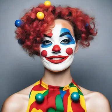 She decided to glam up for the party, but ended up looking like a clown. It was a real joke.