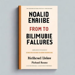 Create a compelling book cover about business failures